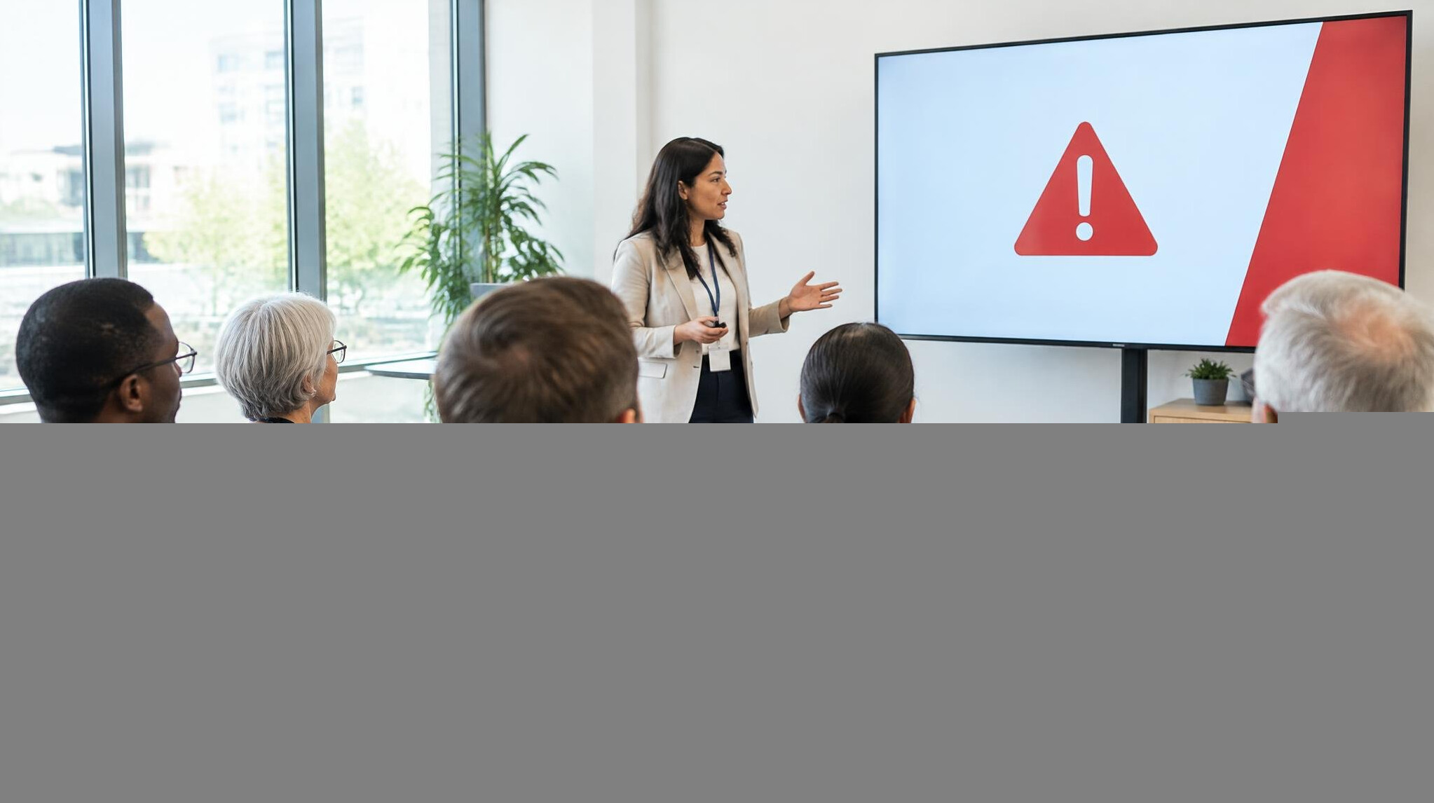Small group attending a presentation about online safety